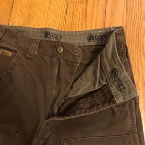 Rocky outdoor gear utility work pants brown